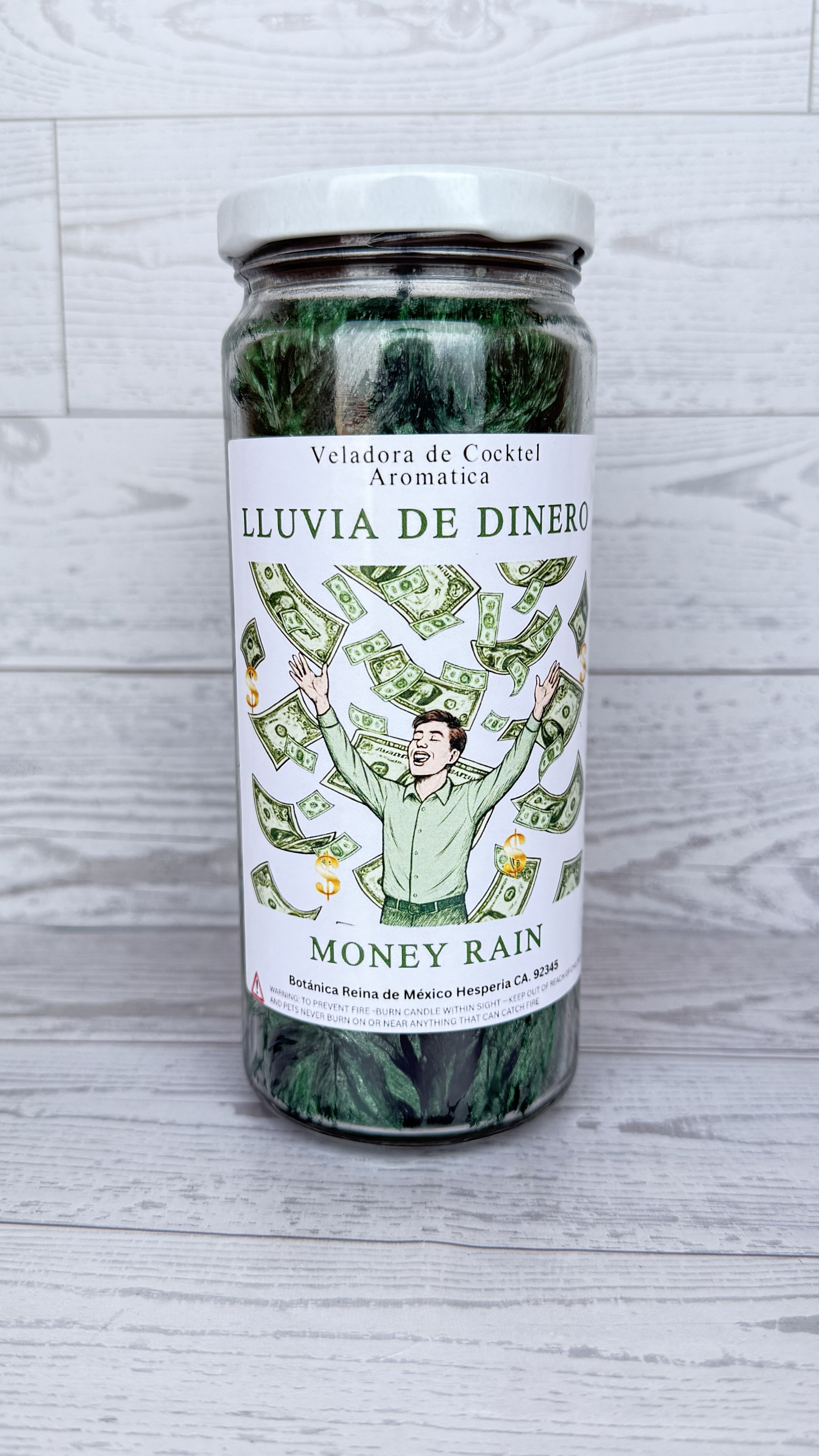 Veladora de Cocktel Lluvia de Dinero /  Candle Money Rain