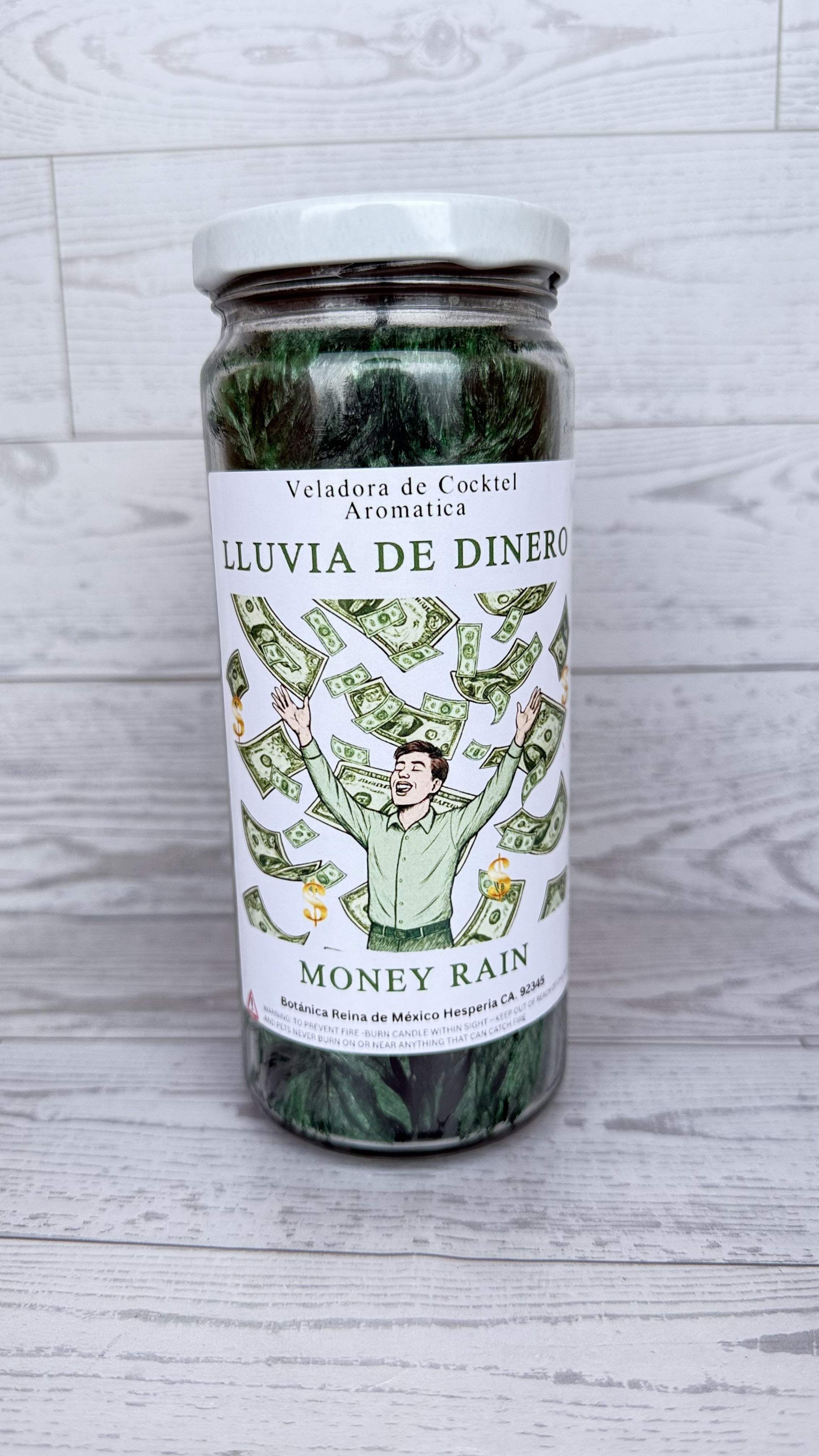 Veladora de Cocktel Lluvia de Dinero /  Candle Money Rain
