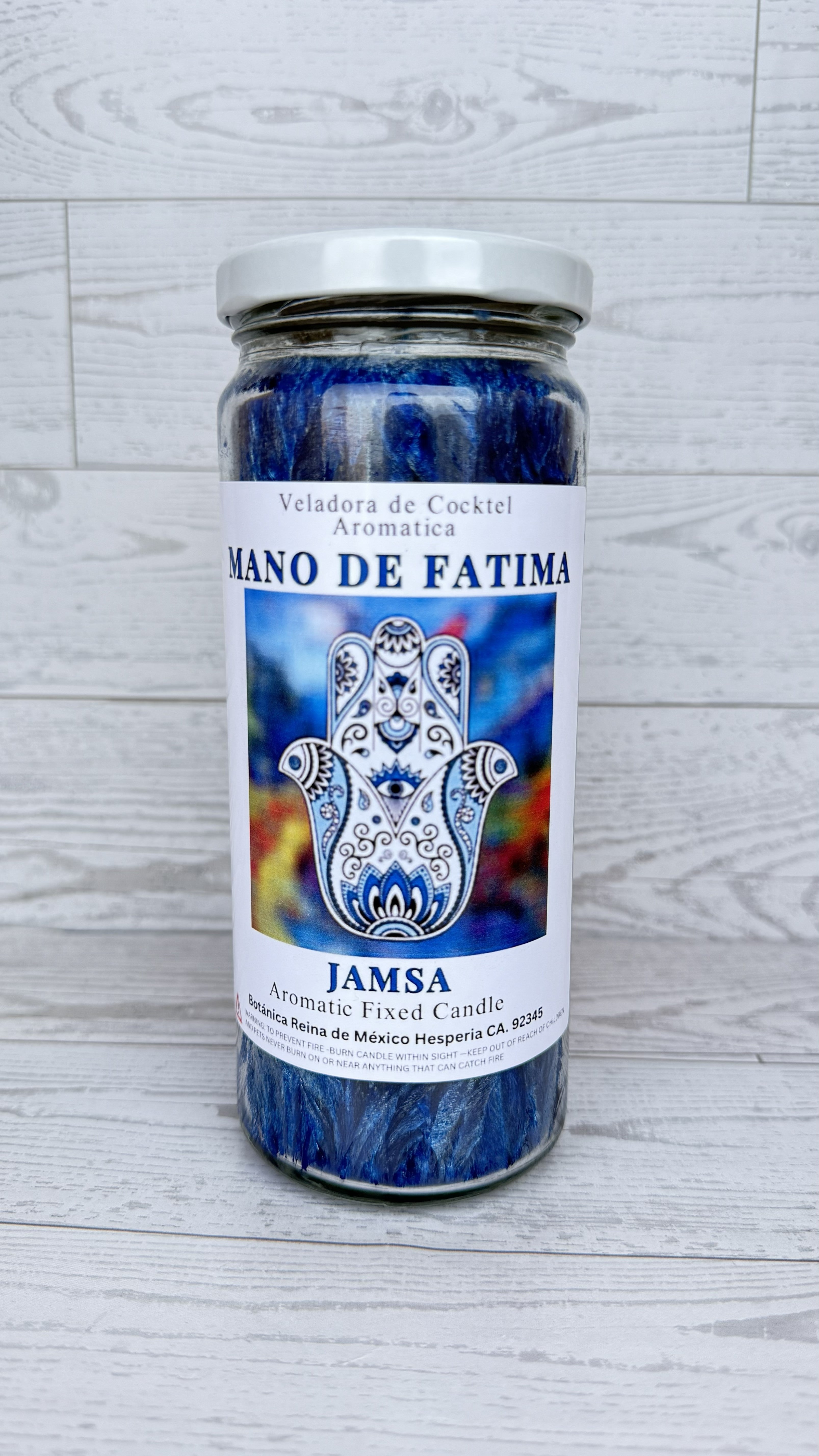 Veladora Mano de Fatima /Jamsa Candle