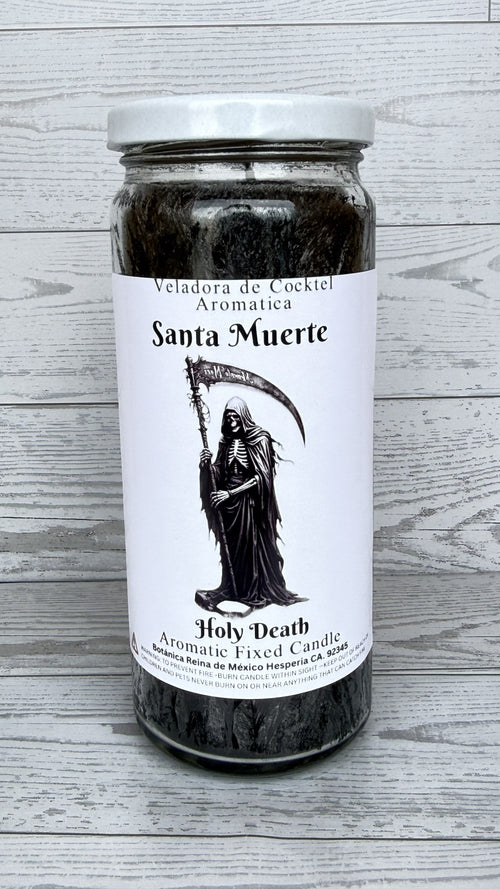 Veladora de Cocktel Santa Muerte / Holy Death Candle